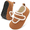 Brown, variant on Toddler Boys Girls Slippers Kids Soft Warm House Shoes Slip on Bedroom Sock Shoe Indoor Outdoor