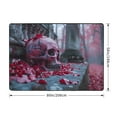thumbnail image 2 of Area Rugs For Living Room Decor - Gothic Red Skull Cemetery Soft Anti Slip Throw Washable Rugs 5x7 For Bedroom, Indoor Carpet For Bedroom Living Room 80x58In, 2 of 7