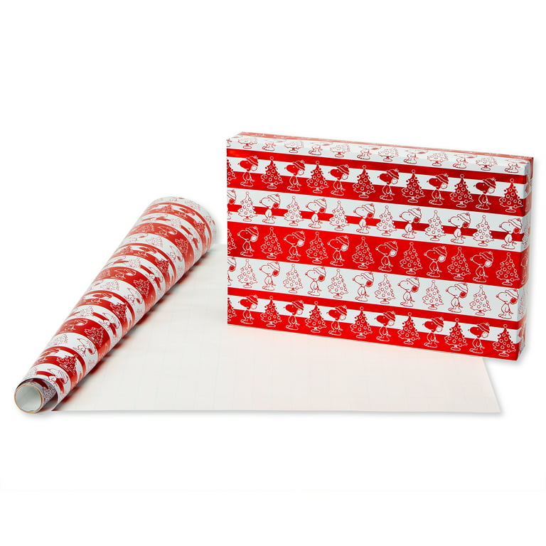 AMERICAN GREETINGS 6393108 Christmas Craft Wrapping Paper, Red