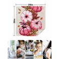 thumbnail image 4 of Pink Pumpkins Fall Cloth Napkins Set of 4 Reusable Dinner Napkins, Thanksgiving Botanical Leaves Beige Cocktail Napkin Washable Table Napkins for Wedding/Holiday Party/Baby Shower 20"x20", 4 of 7
