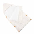 thumbnail image 2 of DPTALR Newborn Baby Blanket-Wrapped Baby Plus Velvet Sleeping Bag Thick Knitted Warm Sleeping Bag Woolen Stroller Sleeping Bag, 2 of 5