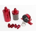 thumbnail image 7 of RED 50 Micron High Flow Fuel Filter w/reusable SS filter AN6 AN8 AN10 Inline RED 50 Micron High Flow Fuel Filter w/reusable SS filter AN6 AN8 AN10 Inline, 7 of 7