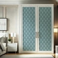 thumbnail image 4 of S4sassy Removable Asian Style Wall Decor, Finish Wallcover, Floral Motif Print Contact Paper for Walls, Dresser, Blue Self Adhesive Vinyl Wallpaper Roll Contact Paper for Walls - 25"x240", 4 of 9