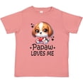 thumbnail image 3 of Inktastic Papaw Loves Me Grandchild Puppy Boys or Girls Toddler T-Shirt, 3 of 5