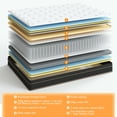 thumbnail image 6 of Ktaxon 12" Twin Size Mattress with Gel Memory Foam, Spring Hybrid Mattress in a Box, Adult, 6 of 7