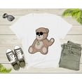 thumbnail image 3 of Cute Teddy Bear Animal Wearing Sunglasses Funny Waving Toy T-Shirt Teddy Bear Lover Gift T Shirt for Men Women Kids Boys Girls Tshirt, 3 of 8