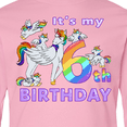 thumbnail image 4 of Inktastic It's My 6th Birthday Unicorn Long Sleeve Youth T-Shirt, 4 of 5