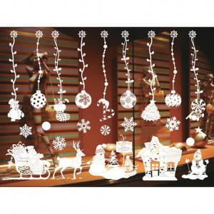 Fancyleo 1pcs Diy Christmas Snowflake Window Decal Wall