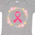 thumbnail image 4 of Inktastic Breast Cancer Pink Ribbon Awareness Wreath Girls Baby Bodysuit, 4 of 5
