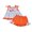 Orange, variant on BemeyourBBs Toddler Baby Girl Halloween Outfit Baby Girls Summer Fall Clothes 2 3 4 5 Years Striped Pumpkin Ghost Ruffle Babydoll Shirt Tank Tops and Shorts 2 Piece Set