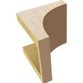 thumbnail image 6 of 6"W x 6"D x 6"H Wide Stockport Rough Cedar Woodgrain TimberThane Corbel, Primed Tan, 6 of 6
