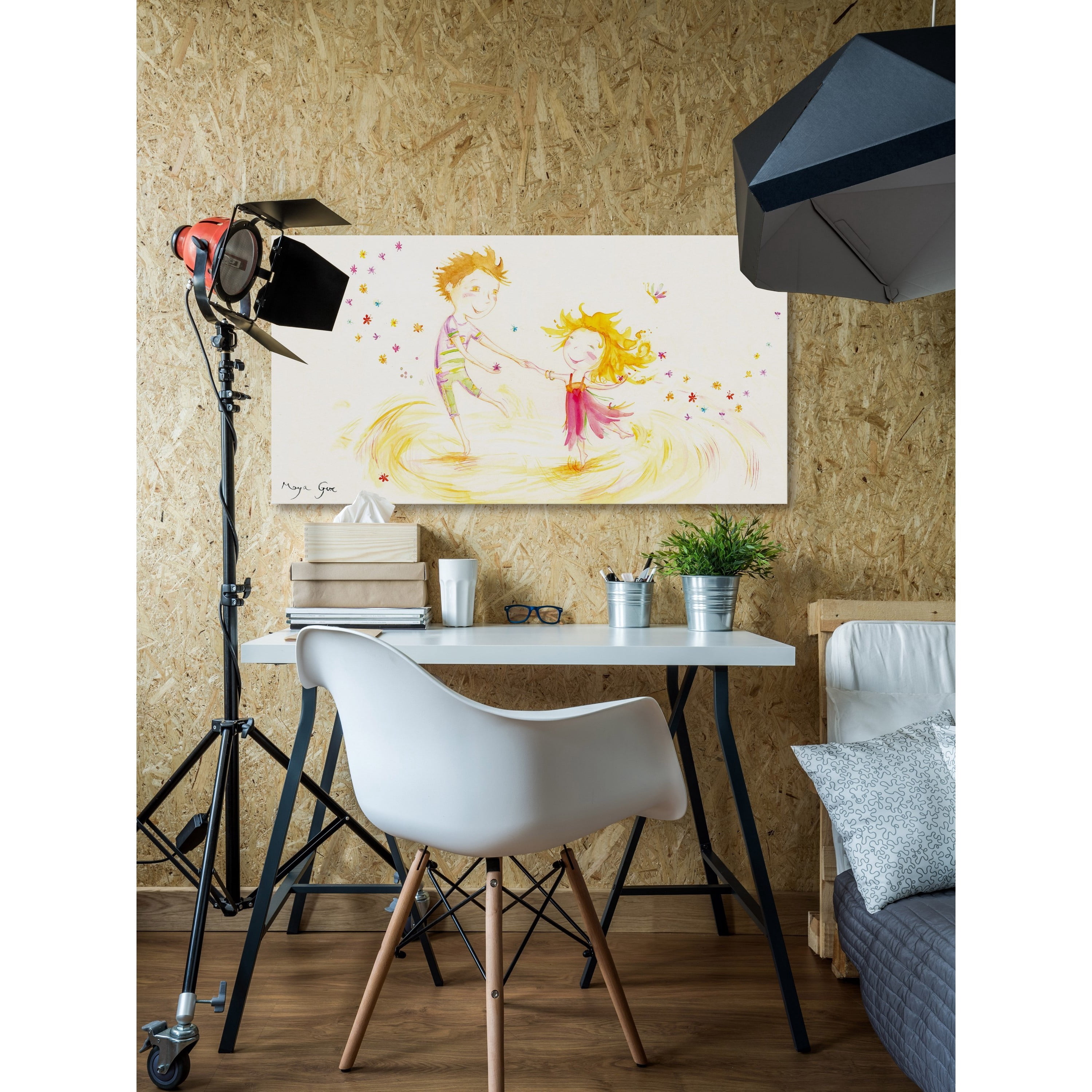 Marmont Hill 'Celebration Dance' by Maya Gur Painting Print on Wrapped Canvas