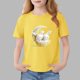 thumbnail image 1 of Blusas y camisas de manga corta con cuello redondo para niños Camiseta de verano de manga corta estampada para niñas Jersey elegante de cuello redondo para niñas Top de algodón para niños, 1 of 6
