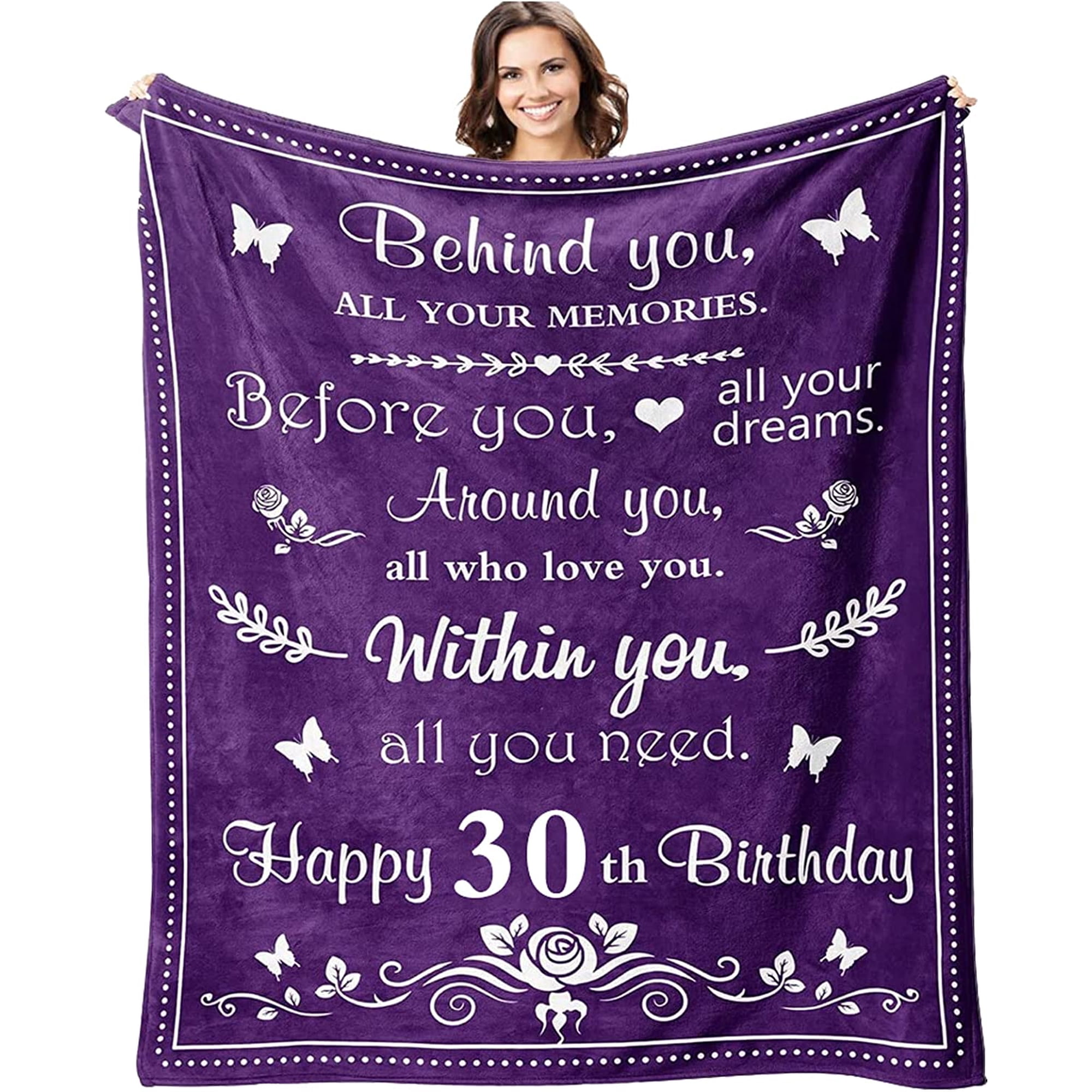 30th Birthday Gifts for Women Men 30 Year Old Birthday Gifts 30 Year Blanket Gifts 30th Funny Gift Idea 30th Birthday Gift Ideas Gifts for 30 Year Old Female Male Women Men (30th Birthday 50 x60 )