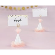 Pink Party Hat Place Card Holder (Set of 36) - Unique Decoration Perfect for Weddings, Bridal Showers, Baby Showers & More
