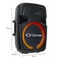 thumbnail image 2 of BAFLE DONKER® 15" DE 25,000 W PMPO KSR-LINK CON TRIPIÉ Y MICRÓFONO ALÁMBRICO Donker GEM-5715, 2 of 6