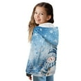 thumbnail image 2 of Xoenoiee Christmas Snowman Snowflake Music Note Print Full-Zip Hooded for Girls Kids, Xmas Fleece Sweatshirts Hoodie Student Long Sleeves Hoodies Teen Pullover Hoody Athletic Tops with Pocket, S, 2 of 7