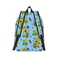 thumbnail image 2 of Honeii Sunflowers And Bees Print Canvas College Laptop Backpack, Durable Rucksack Travel Notebook Bag School Backpack Book Bag for Men Women-Small, 2 of 7