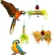 thumbnail image 3 of EBaokuup - Juguetes para triturar loros de pájaros, juguetes para masticar periquitos, juguetes de lufa para pájaros, juguetes para triturar jaulas para loros, juguetes colgantes para forrajeo de pájaros, accesorios para pájaros para loros, tortolitos, cacatúas, conure, gris africano MFZFUKR DLM516, 3 of 8