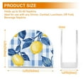 thumbnail image 4 of Yayeee Napkin Holder for Table Kitchen Paper Tissue Organization, Light Blue Lemon, 4 of 8