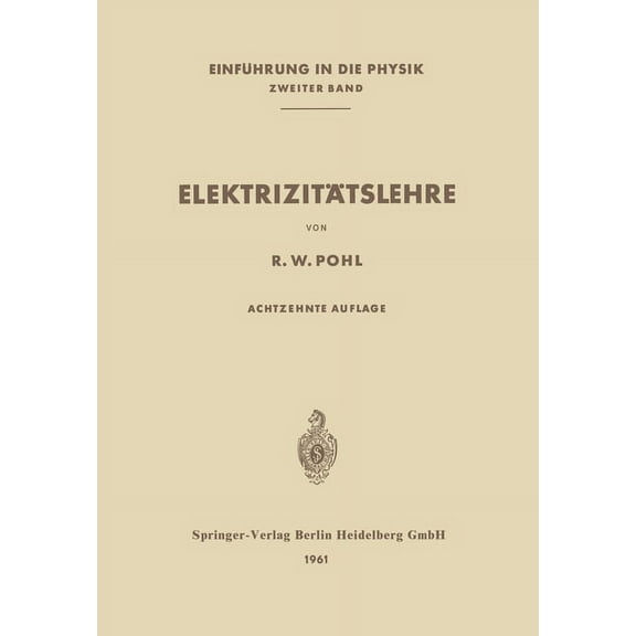 ElektrizitÃ¤tslehre, (Paperback)