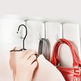 over Door Hooks for Hanging Clothes, 6 Packs Hanger Soft Rubber Surface