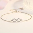 thumbnail image 2 of Pulsera Infinito - Pulsera Corazón, Pulsera Trébol de Cuatro Hojas para Mujer, Pulsera Plata para Mujer, Pulsera Niña, Pulsera Amistad, Pulsera Diamante, 2 of 5