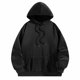 thumbnail image 4 of Sudaderas con capucha para mujer, Tops de manga larga con estampado con dibujo, sudadera holgada negra con cuello redondo para otoño, viajes, compras, , xxl, 4 of 8
