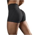 thumbnail image 2 of QLEICOM Womens Athletic Shorts, Plus Size Shorts, Stretch Yoga Leggings Fitness Running Gym Sports Short Active Pants Yoga Shorts, Running Shorts, Comfy Beach Shorts, Cycling Shorts Black XL, 2 of 5