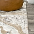 thumbnail image 3 of JONATHAN Y SILK ORCHID 2 x 8 Runner Rug, Swirl Marbled Abstract - Beige/Ivory, SOR203F-28, 3 of 7
