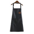thumbnail image 4 of Premium Unisex Soft PU Leather Apron - Waterproof & Oil-Resistant, Stylish Design for Kitchen Cooking, Chef Work, and Daily Use, Durable Waist Protection with Convenient Storage Function (Red), 4 of 6