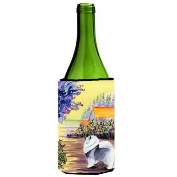 Keeshond Wine bottle sleeve Hugger 24 oz.
