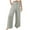 Gray, variant on Ltctricy Women's Cotton Linen Pants High Waisted Drawstring Wide Leg Lounge Pants Casual Palazzo Trousers with Pockets