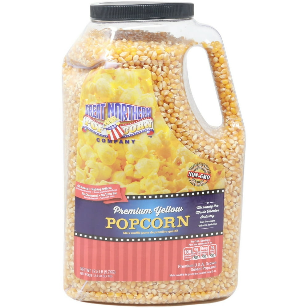 Great Northern Popcorn Premium Yellow Gourmet Popcorn, 12 Pound Jug