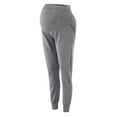 thumbnail image 3 of QENGING Womens Pants Maternity Print Solid Color Casual Stretchy Comfortable Lounge Sweatpants Gray 2XL on Clearance, 3 of 9