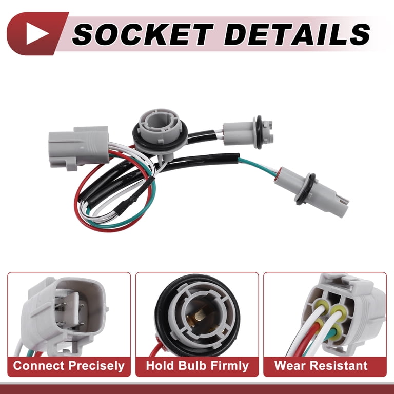 Headlight Light Socket Wiring for Lexus GX470 2003-2009 No