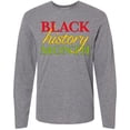 thumbnail image 3 of Inktastic Black History Month- Red, Green, Yellow Long Sleeve T-Shirt, 3 of 5