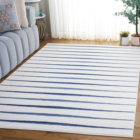 Safavieh Groove Lynwood Striped Area Rug, Ivory/Blue, 4' x 6'