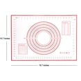 thumbnail image 2 of Silicone Baking Mat Medium (15.7'x19.7') with Measurement Indicators, Non-Slip, Pastry Mat Sheet for Dough Pie Crust Rolling Mats for Making Cookies, Macarons, Bread, Baking Supplies - Pack of 2, 2 of 6