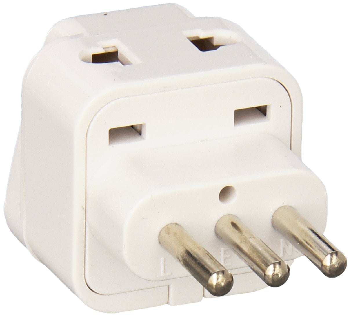Ckitze BA12AN Grounded Universal 2 in 1 Plug Adapter Type L for Italy