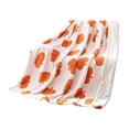 thumbnail image 2 of Fall Pumpkin Sherpa Throw Blanket, 28"×40" Plush Flannel Blanket with Orange Pumpkin Print, Soft Warm Reversible Seasonal Throw, Decorative Couch Cover for Thanksgiving Bedroom Living Room Decor, 2 of 6