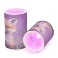 thumbnail image 2 of Electronic Candle Light Combination 3x5In, 3x4In Flameless Candle Plastic Festive Decoration Party Christmas Decoration Four-leaf Clover Fox, 2 of 7