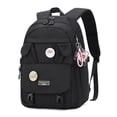 thumbnail image 1 of Innerwin Girls Daypack Multi Pockets Backpack Spine Protection Lightweight Bookbag Large Capacity Girl Fashionable Zipper Waterproof Padded Straps Black, 1 of 5