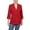 Red, variant on NY Collection Womens Petites Knit Long Sleeves Two-Button Blazer