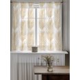 thumbnail image 4 of Tan Palm Leaves Curtains 45 Inch Length,Sheer Curtains for Bedroom Living Room Window Summer Jungle Tropical Tree Coastal Plants Rod Pocket Drapes Kitchen Curtains Small Half Window 42"x45" 2 Panels, 4 of 7