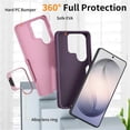 thumbnail image 3 of For Samsung Galaxy S26 Ultra 5G Case With Adjustable hidden lens holder Shockproof Rugged Full Body Protection Heavy Duty Dust/Drop Proof Cover Case​,Purple,For Galaxy S26 Ultra 5G, 3 of 7
