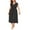 Black, variant on gakvbuo Plus Size Dress For Women Wedding Guest Women's Casual Plus Size V-neck Sleeveless Polka Printed Button Belt Dress