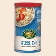 Nature's Path Organic Steel Cut Oatmeal Whole Grain Oats, 30 oz Canister