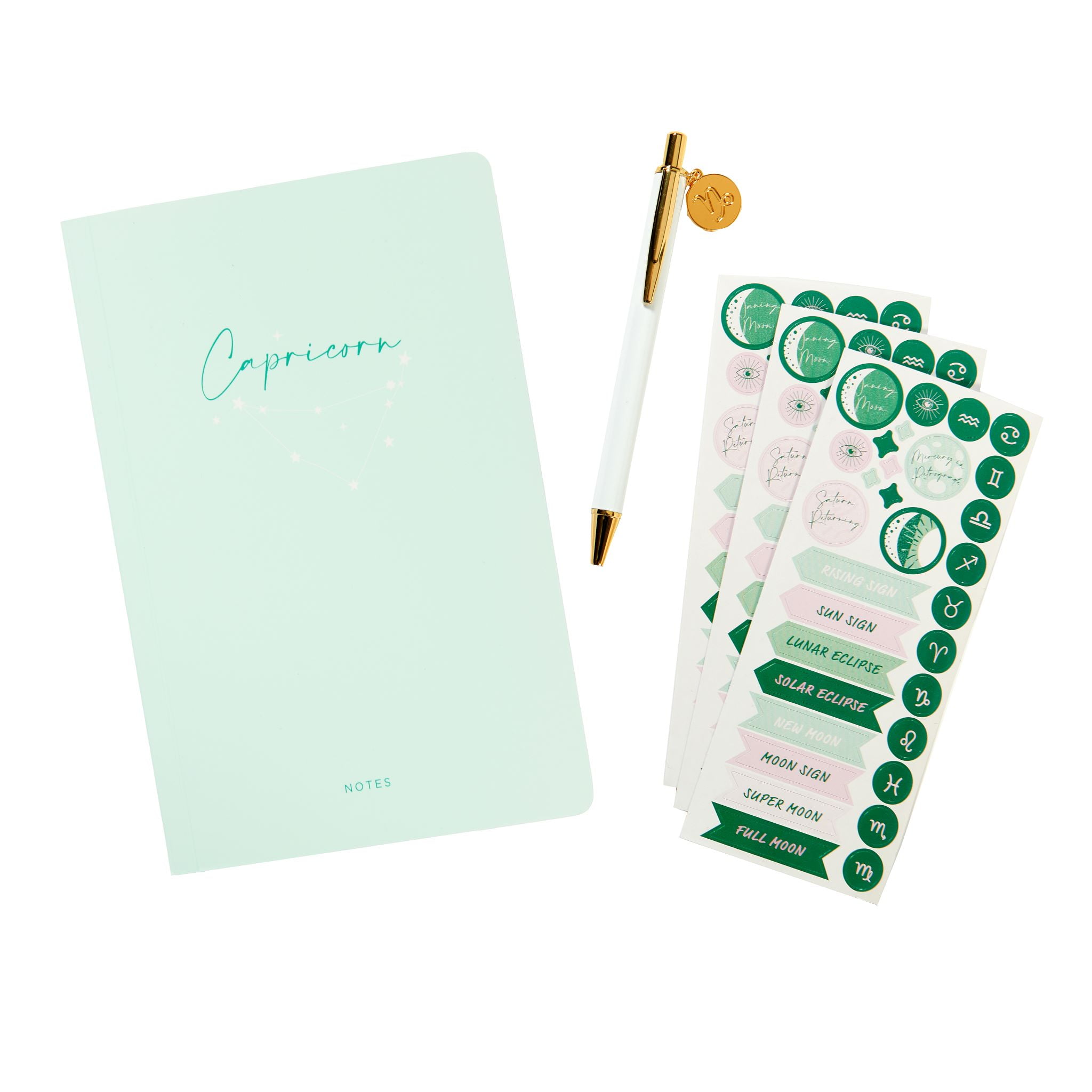 Gartner Studios Brand Capricorn Astrology Casebound Flex Journal Set, 5.75" x 8.125", 96 Sheets