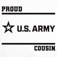 thumbnail image 3 of CafePress - Proud Army Cousin Black Golf Shirt - Golf Shirt, Pique Knit Golf Polo, 3 of 4